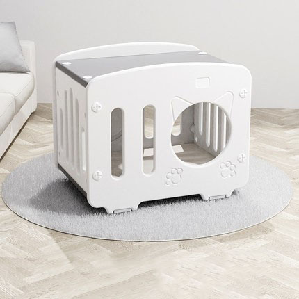 White: Cat house - cushion - color ring