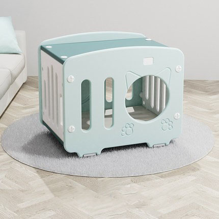 Green: Cat house - cushion - color ring