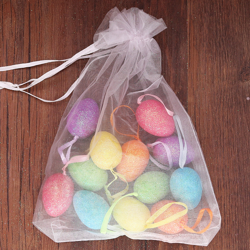 3 * 5CM 12 Easter Eggs Packed in a Net