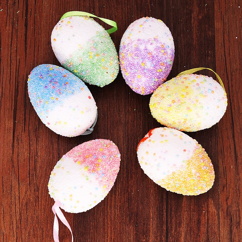 4 * 6CM double color 6 / bag Easter eggs