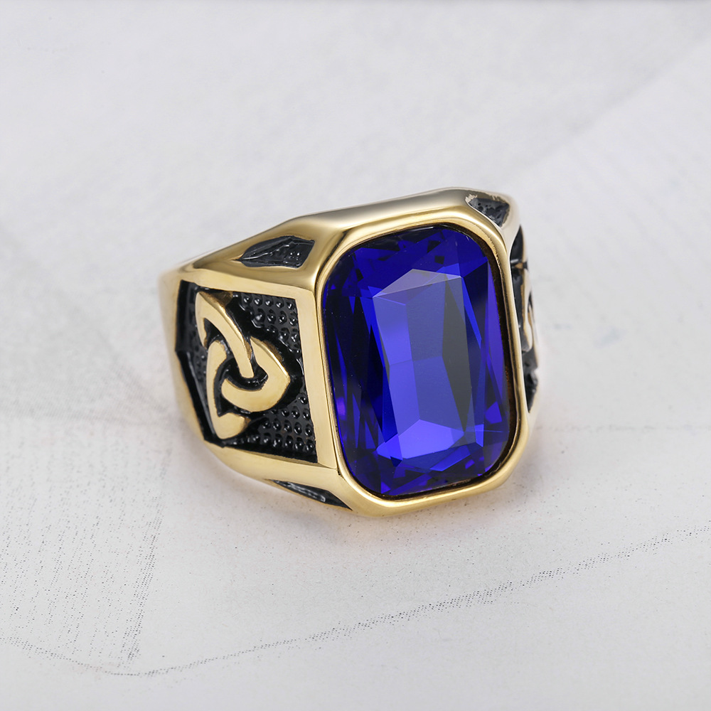 5:Gold blue diamond
