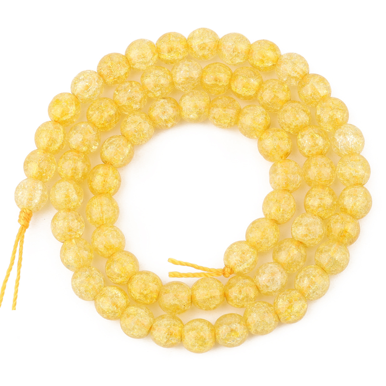 yellow 6mm (about 64pieces)
