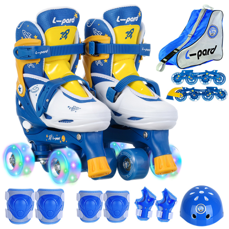 blue with sports protective gear set