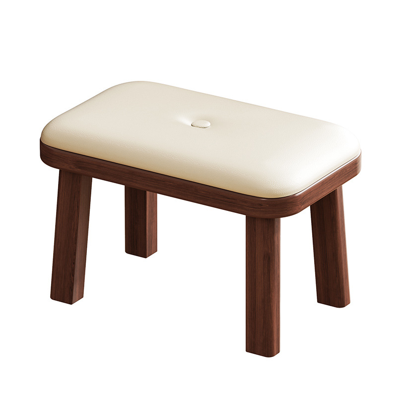 (Soft pad) Walnut legs - beige seat