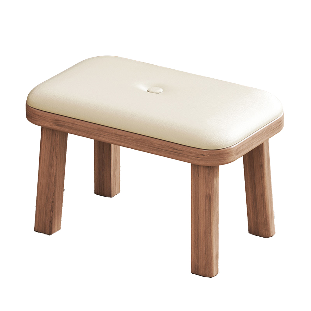 (Soft pad) Cherry wood legs - beige seat