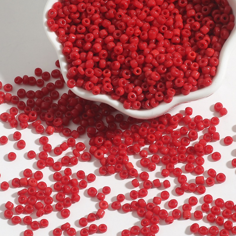 deep red 2mm about 1000 pieces