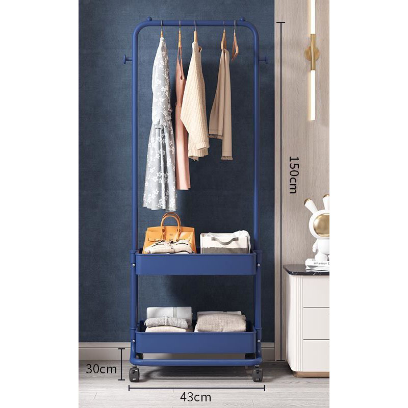 Blue : double laundry storage   roller