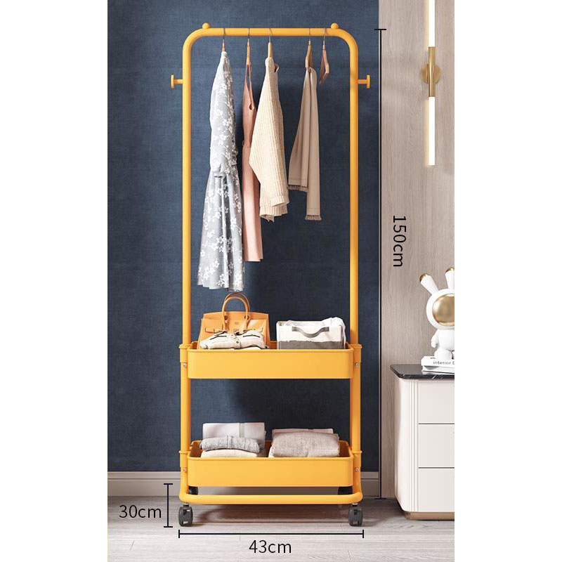 Yellow : double-layer clothes storage   roller