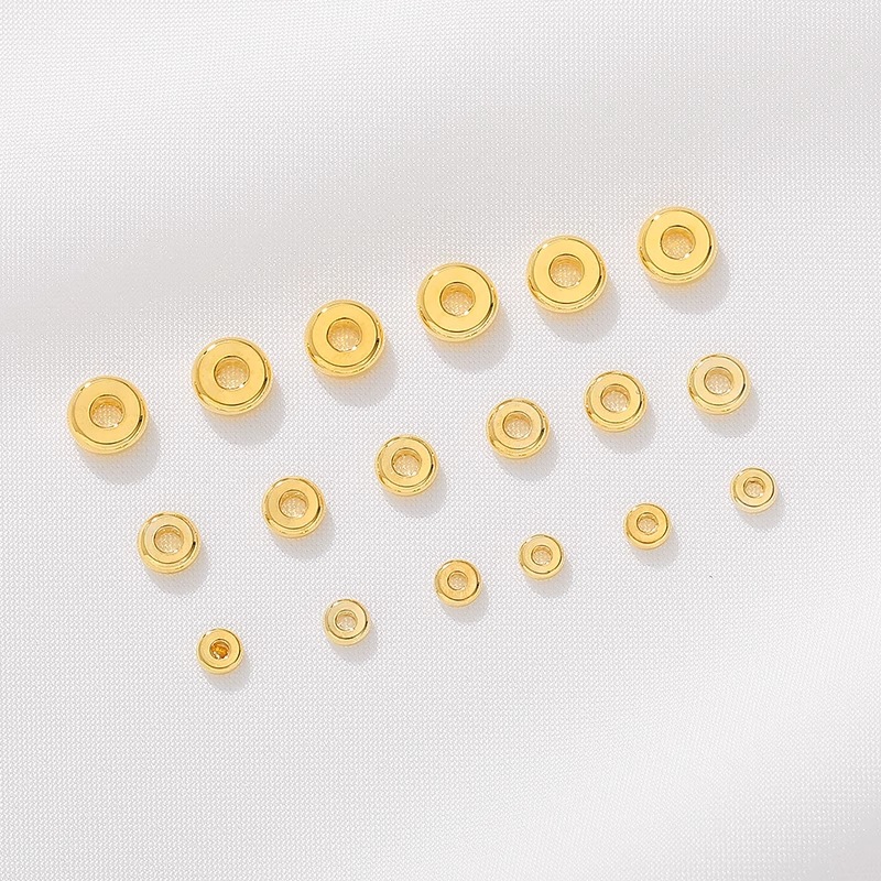 14K gold plated 3mm. hole 1 mm
