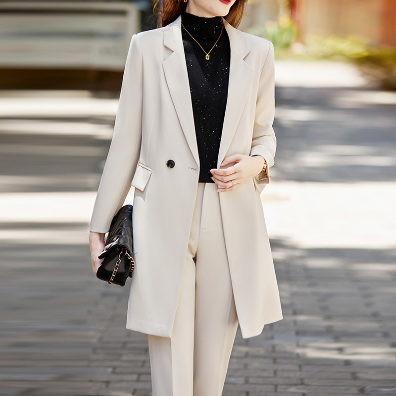 Apricot trench coat   pants