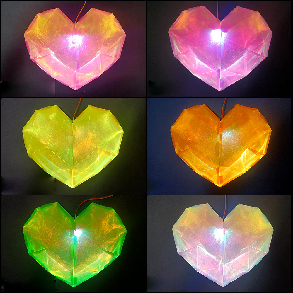 Simple four pieces of love 25CM- Star Flare fluorescent yellow