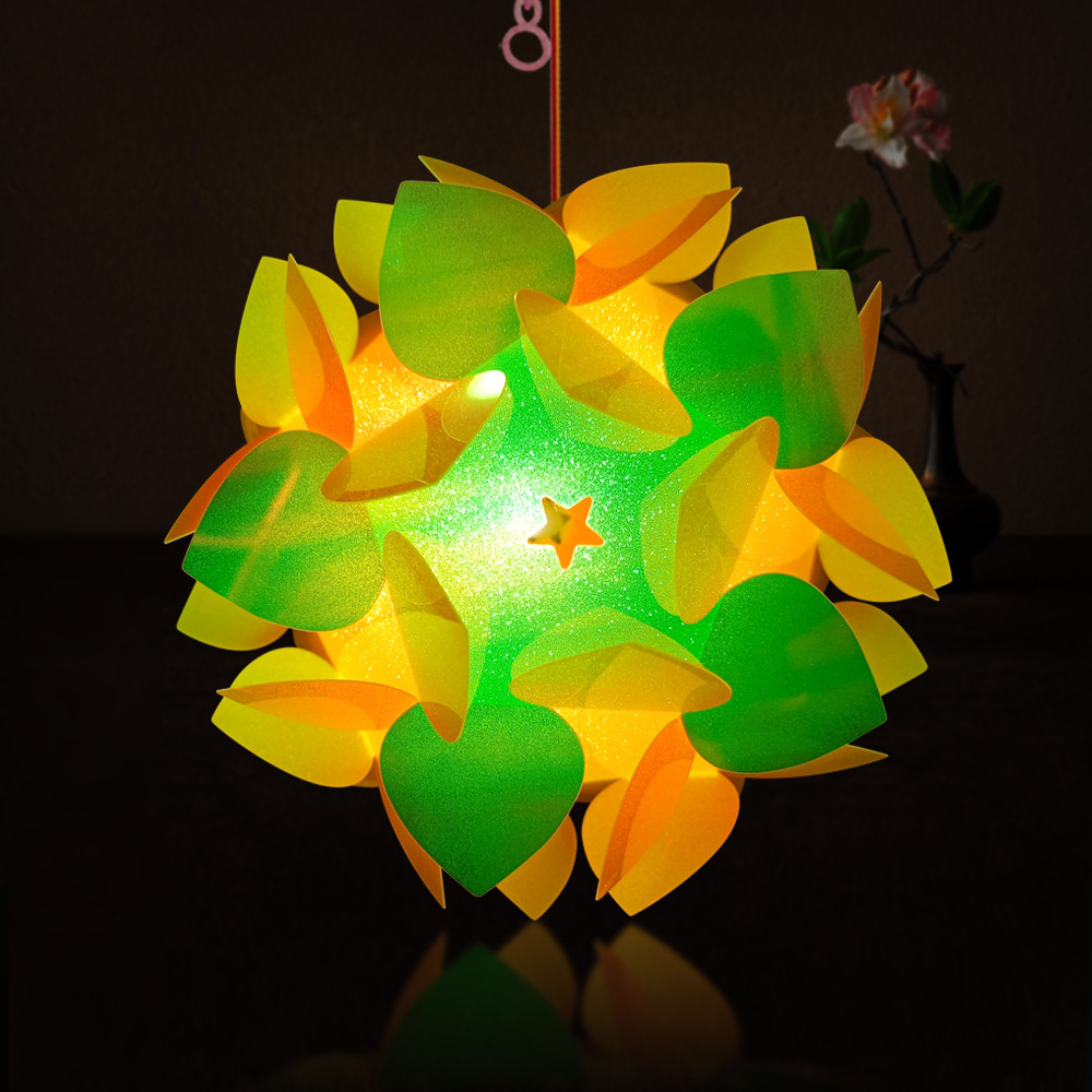 Flowers and butterflies 15CM- Star Flare fluorescent yellow