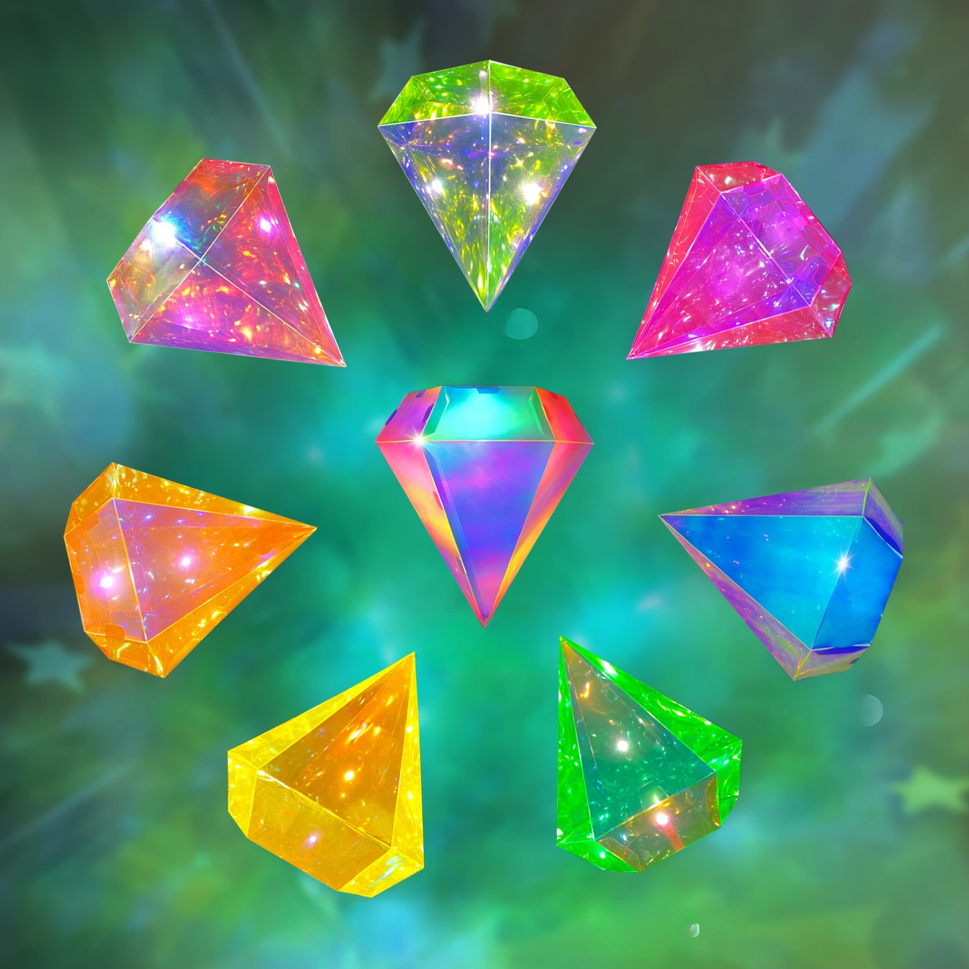 Diamond 20CM- Laser emerald green