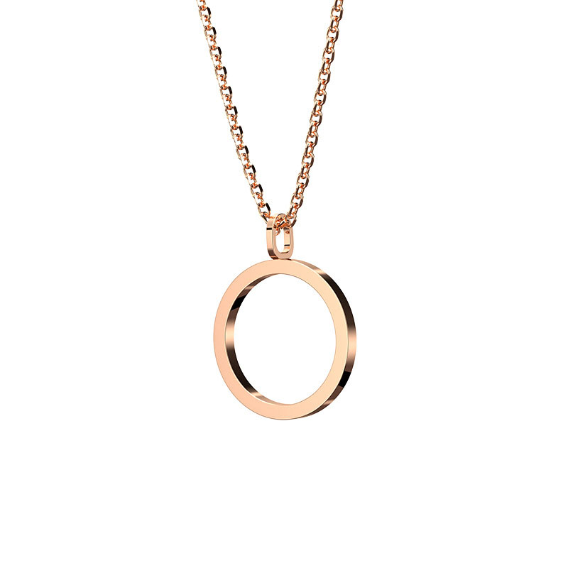 A rose gold necklace ( accessories )
