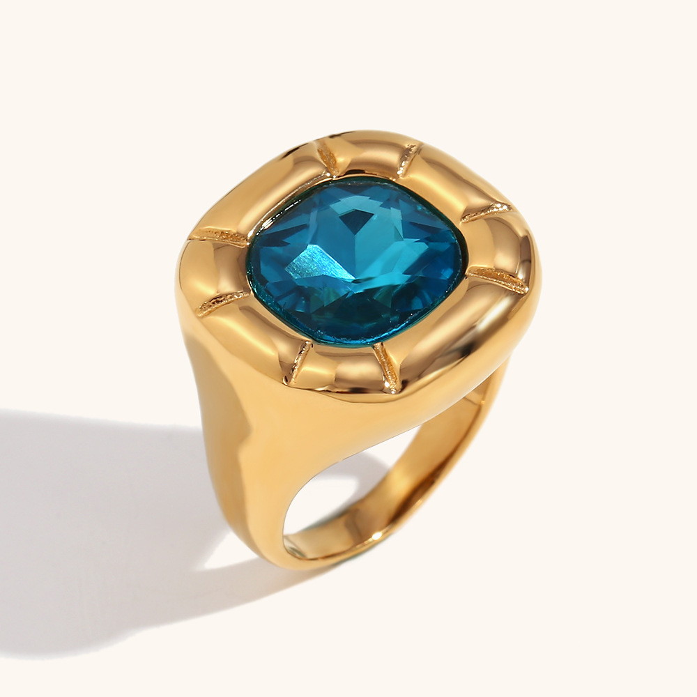 Ring-Golden Blue-6