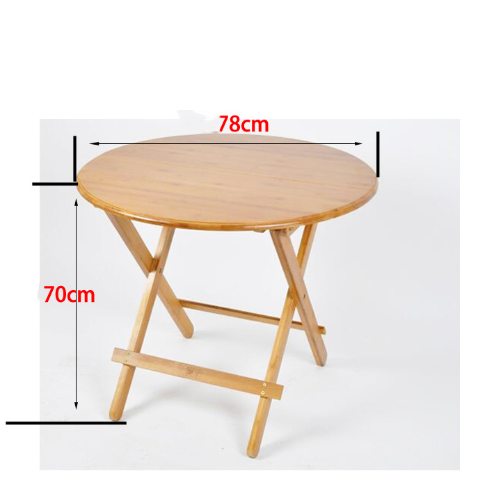 Solid wood round table 78cm
