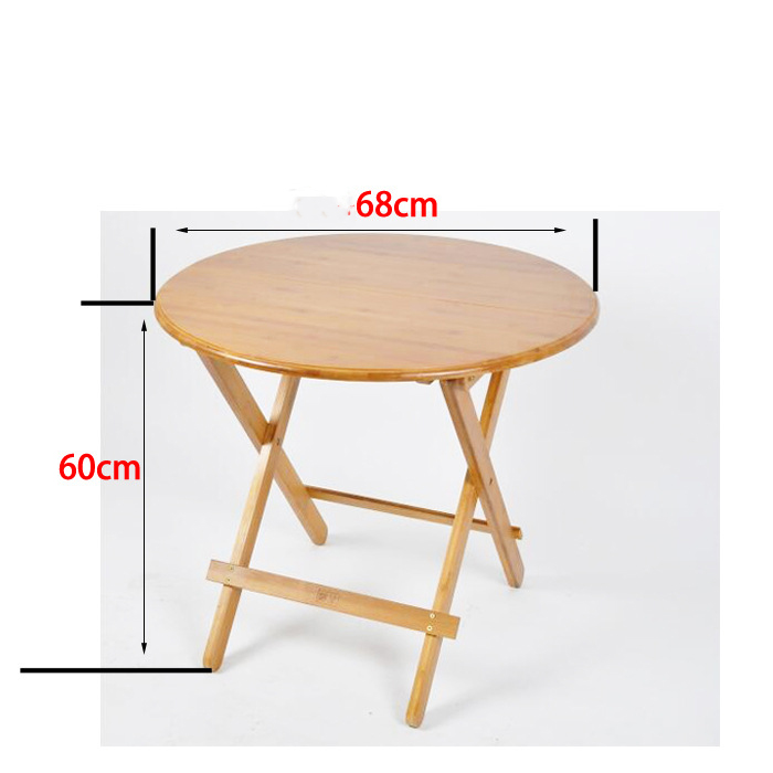 Solid wood round table 68cm