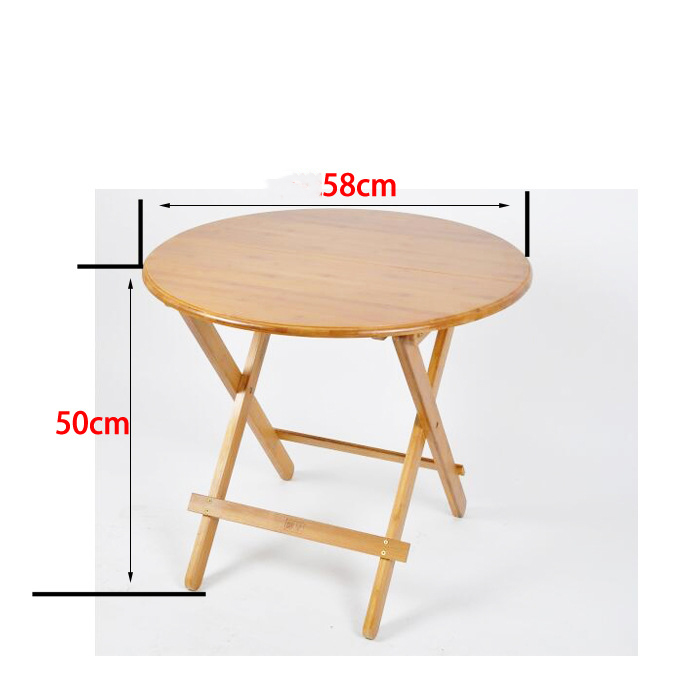 Solid wood round table 58cm