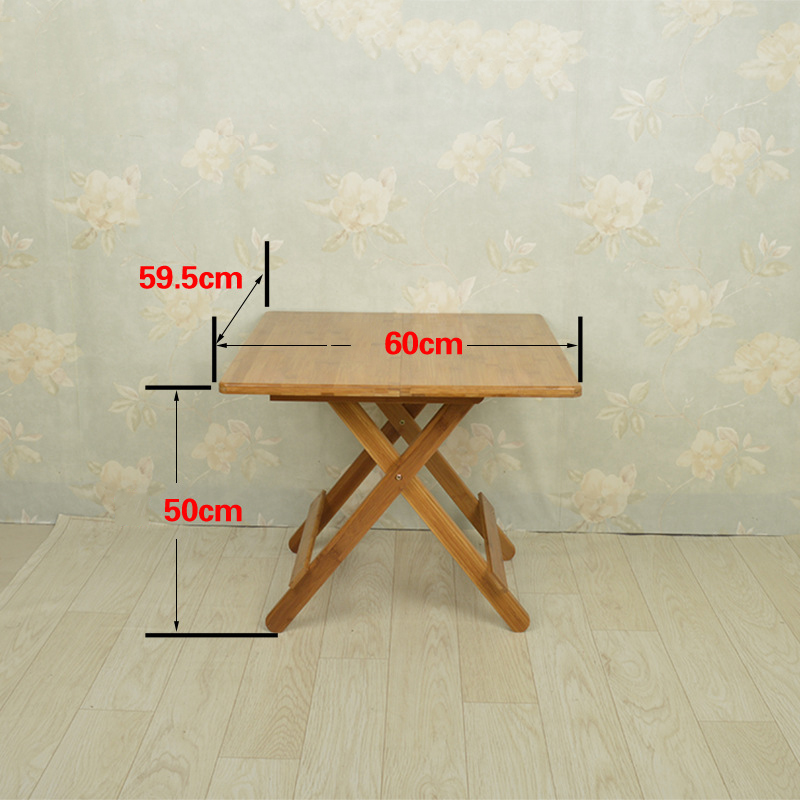 Solid wood square table 60cm