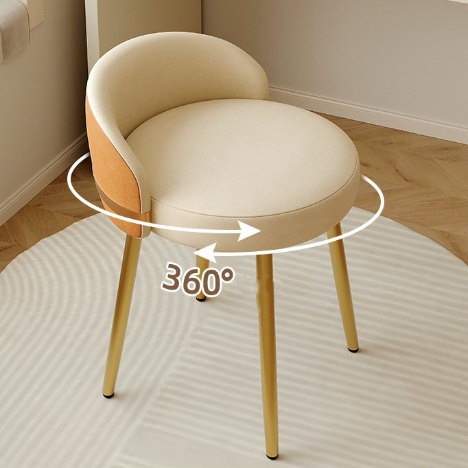 [New model can rotate 360 golden leg] meter spell orange dressing stool