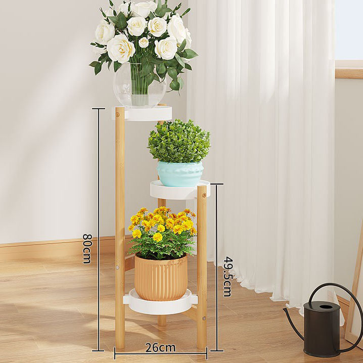 Primary color -80 disc flower rack