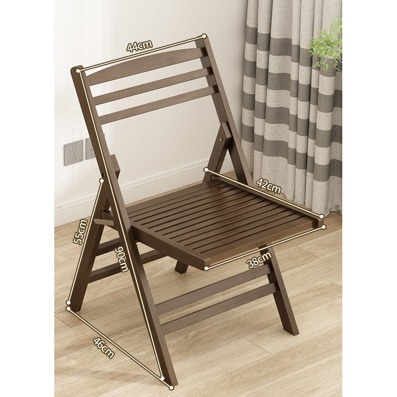Walnut color folding chair