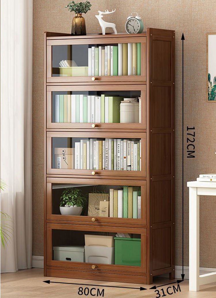 Six-floor 80cm open-door bookcase