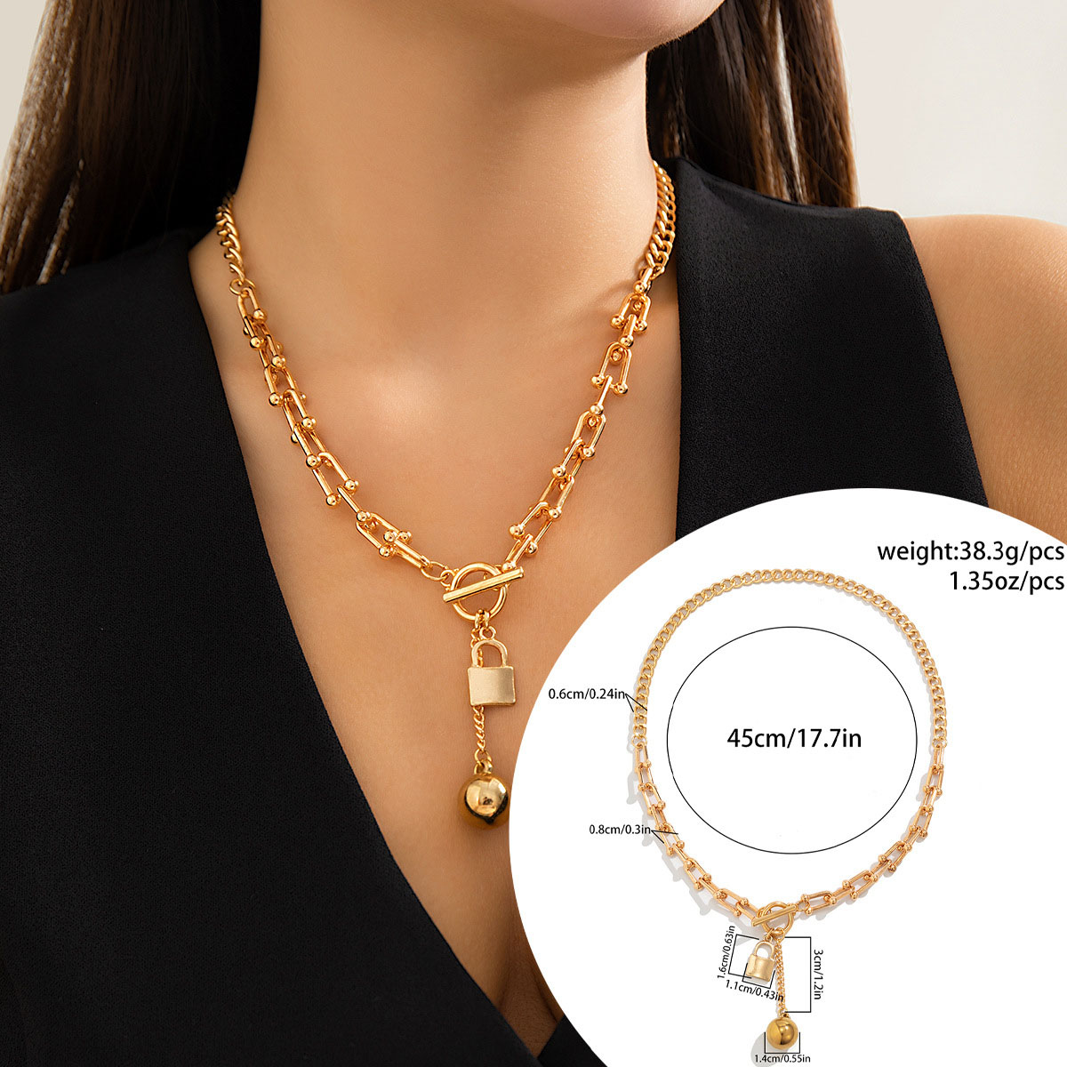 1:Gold 6208 necklace