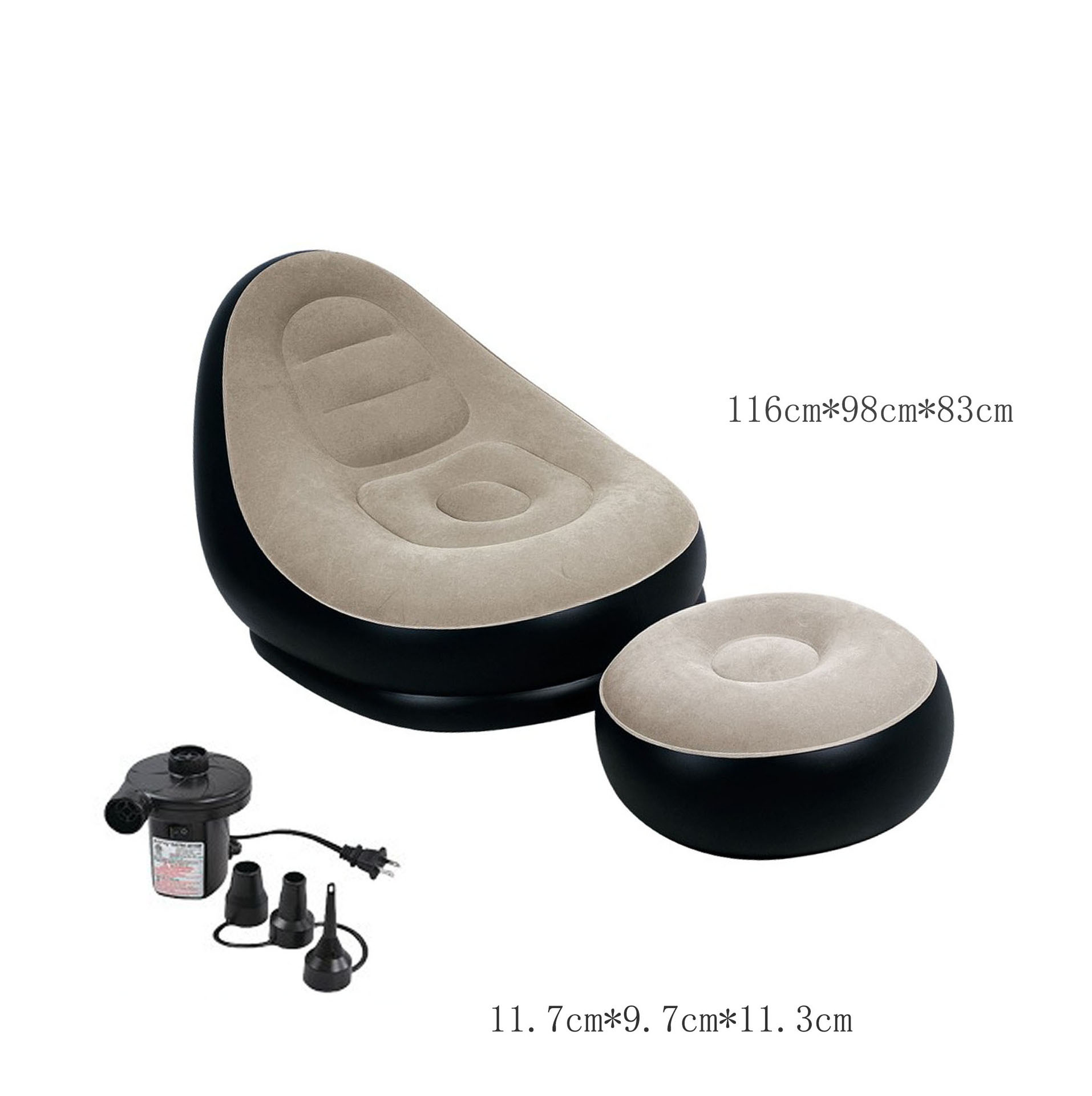 Luxury pedal sofa ( 116 * 98 * 83cm ) 27449 ( with electric inflatable pump )