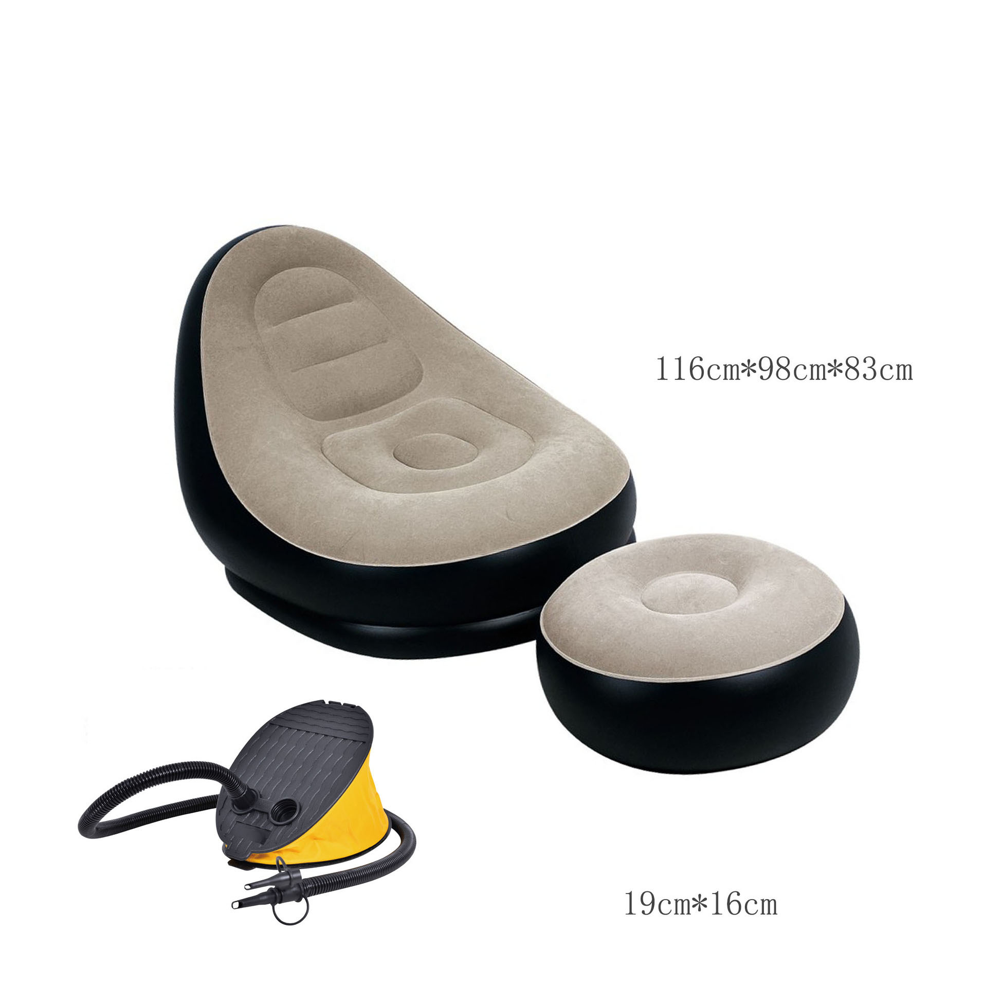 Luxury pedal sofa ( 116 * 98 * 83cm ) 27449 ( including pedal inflatable pump )