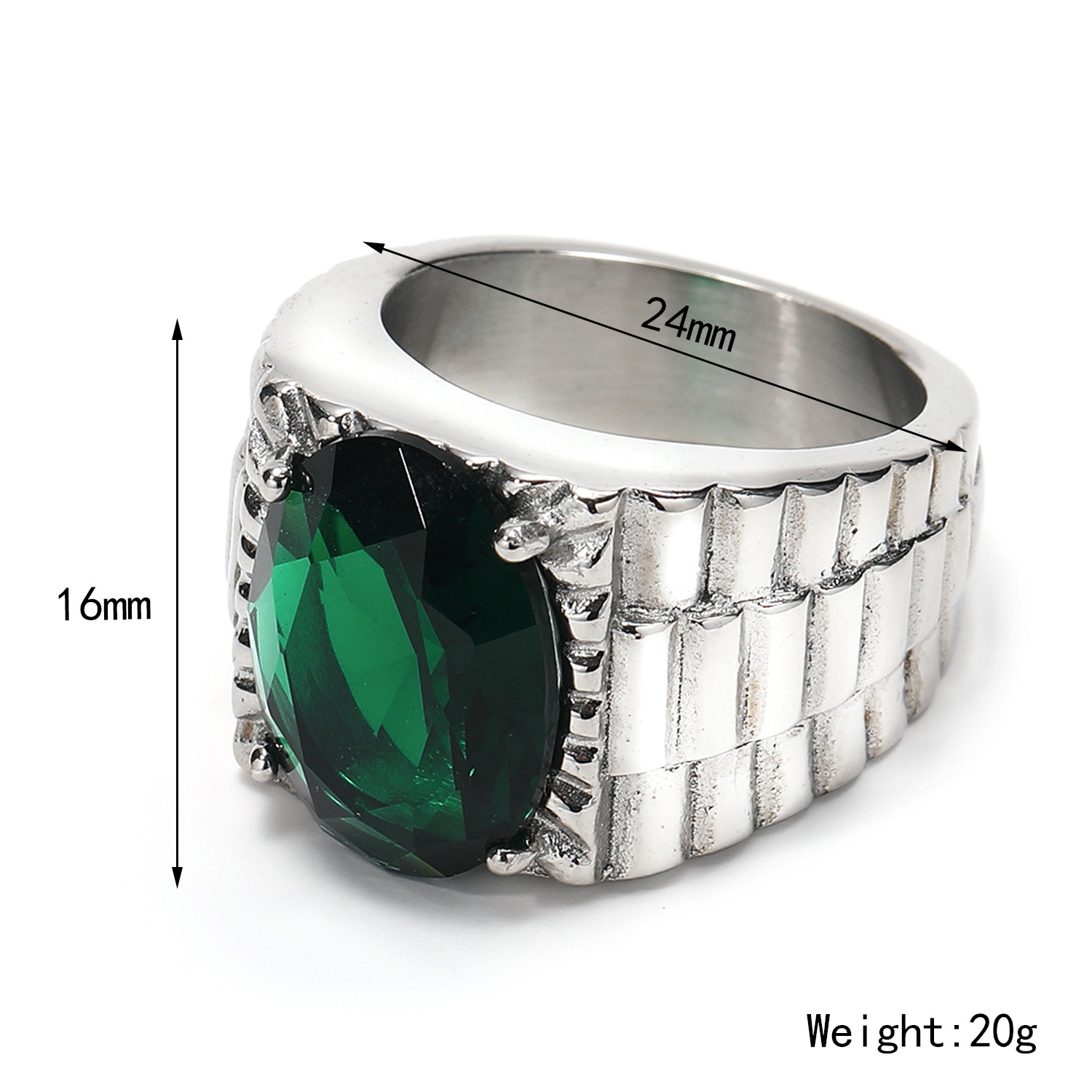 Green diamond US Size #7