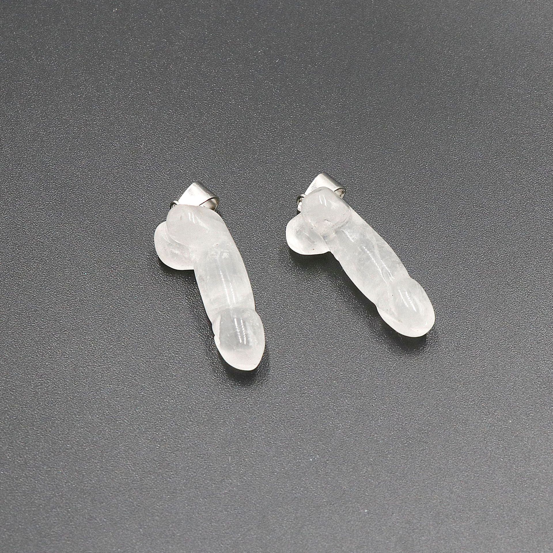 5:White crystal pendant