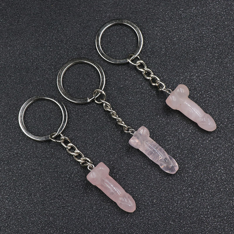 Powder crystal key chain