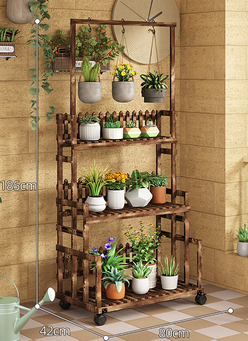 Thickened hanging basket model-3 layers 80cm-with wheels