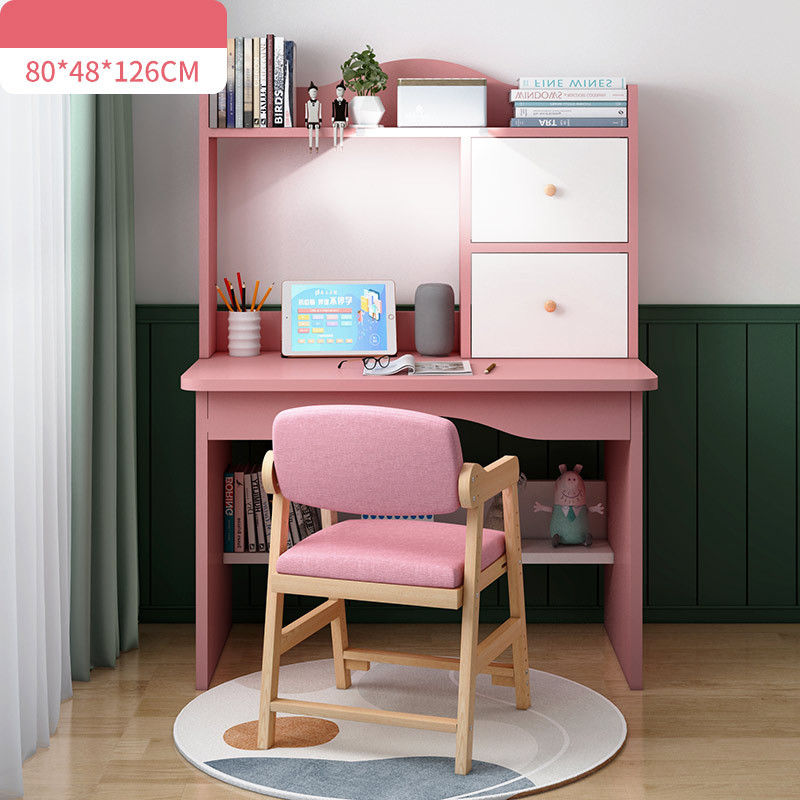 80 Pink with light   solid wood chair