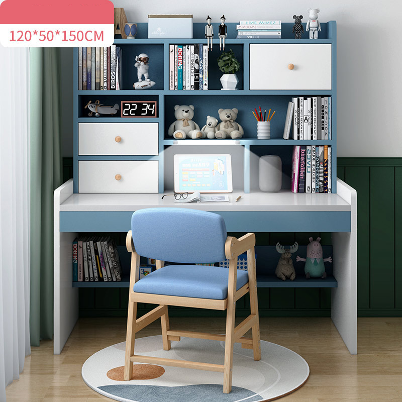120 Blue with light   solid wood chair