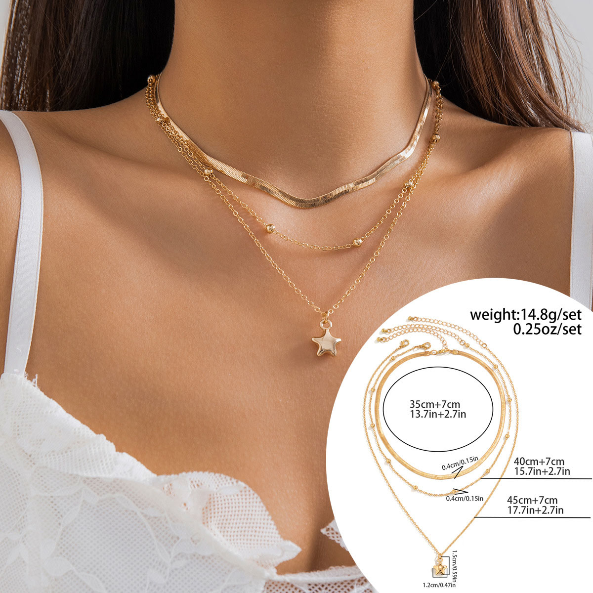 Necklace gold 4726