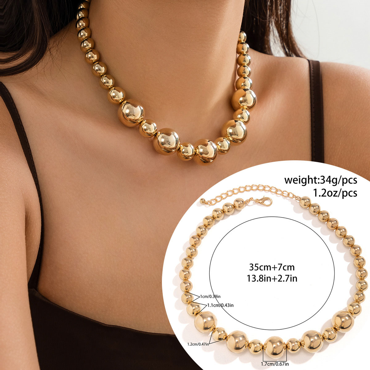Necklace gold 6189