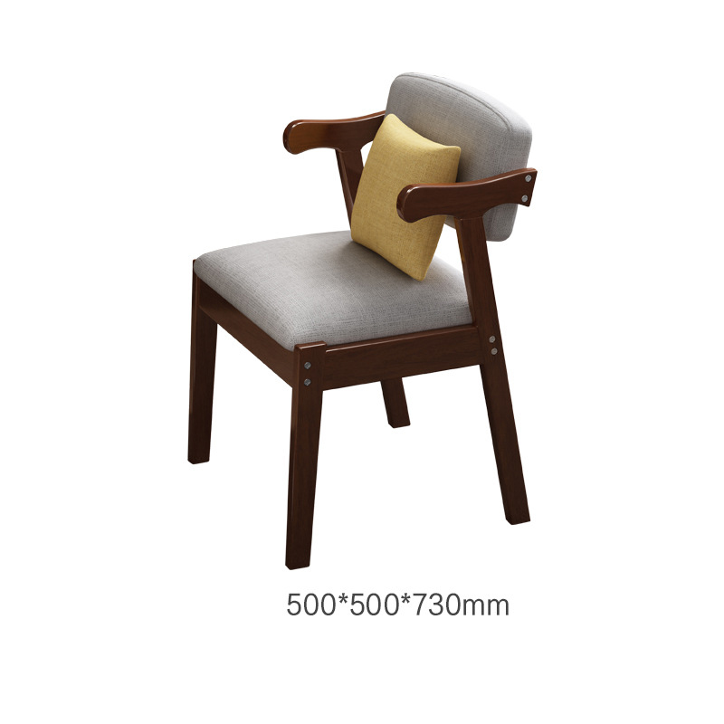 Fabric z chair walnut color