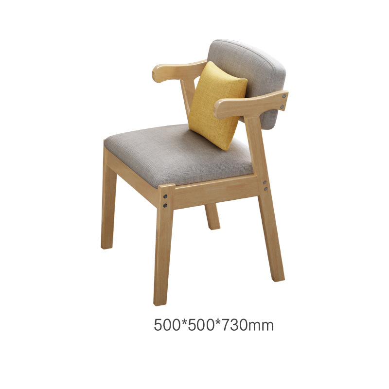 Fabric z chair original wood color