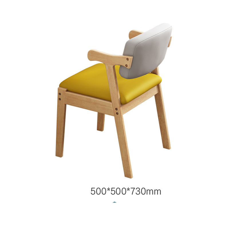 Leather art z chair light yellow and grey