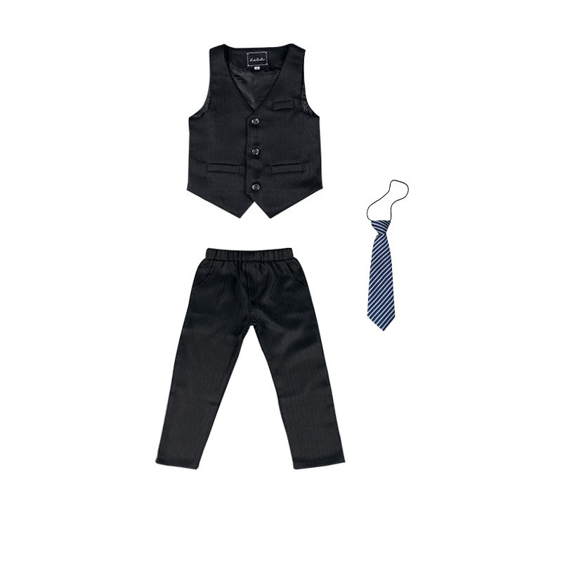 Black waistcoat 3 sets