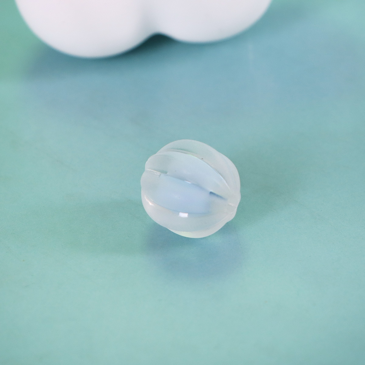 12mm frosted light blue