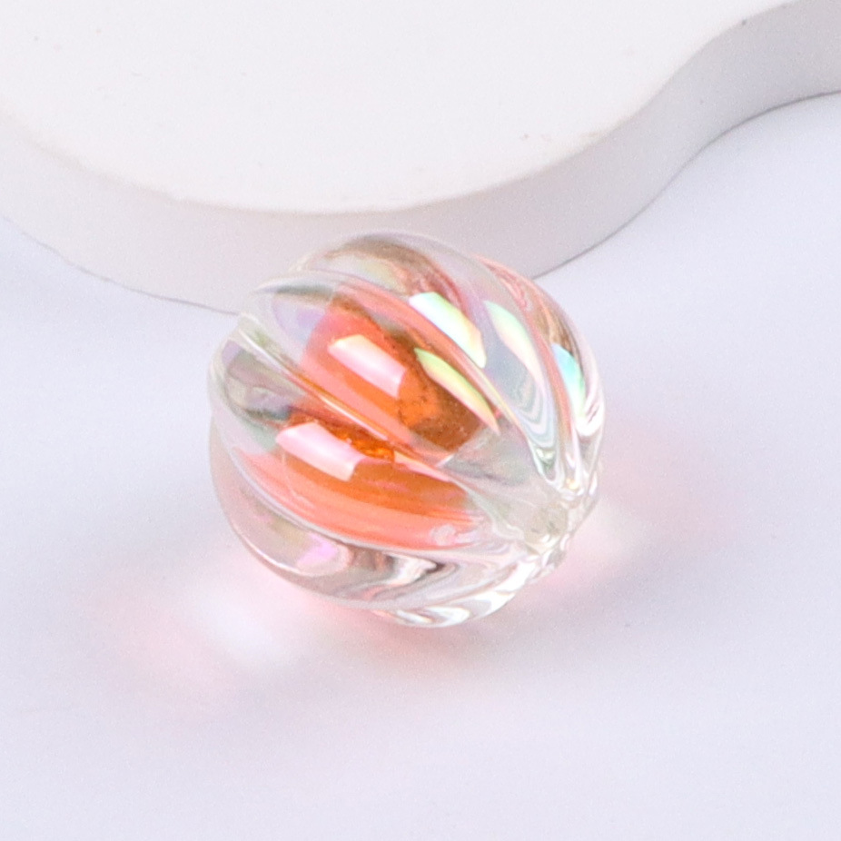 16mm plated orange red