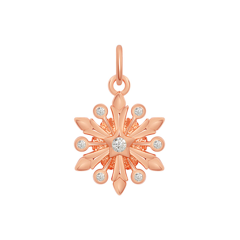 2:Rose gold single pendant