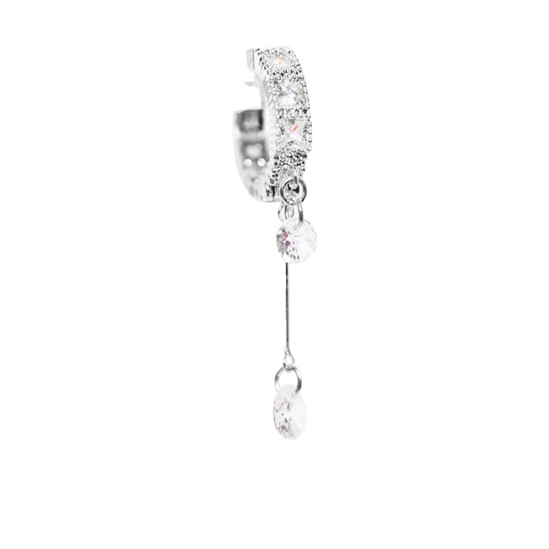 A Diamond Tassel Earring (platinum)-30mm long, 10m