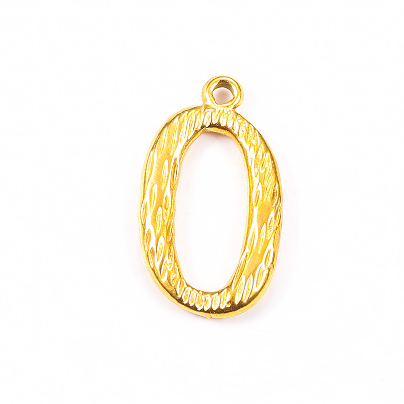 18K gold plated-O