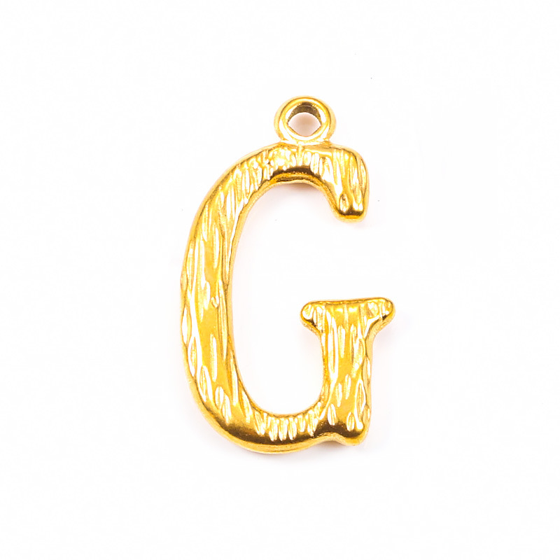 18K gold plated-G