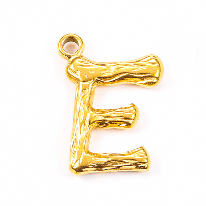 18K gold plated-E