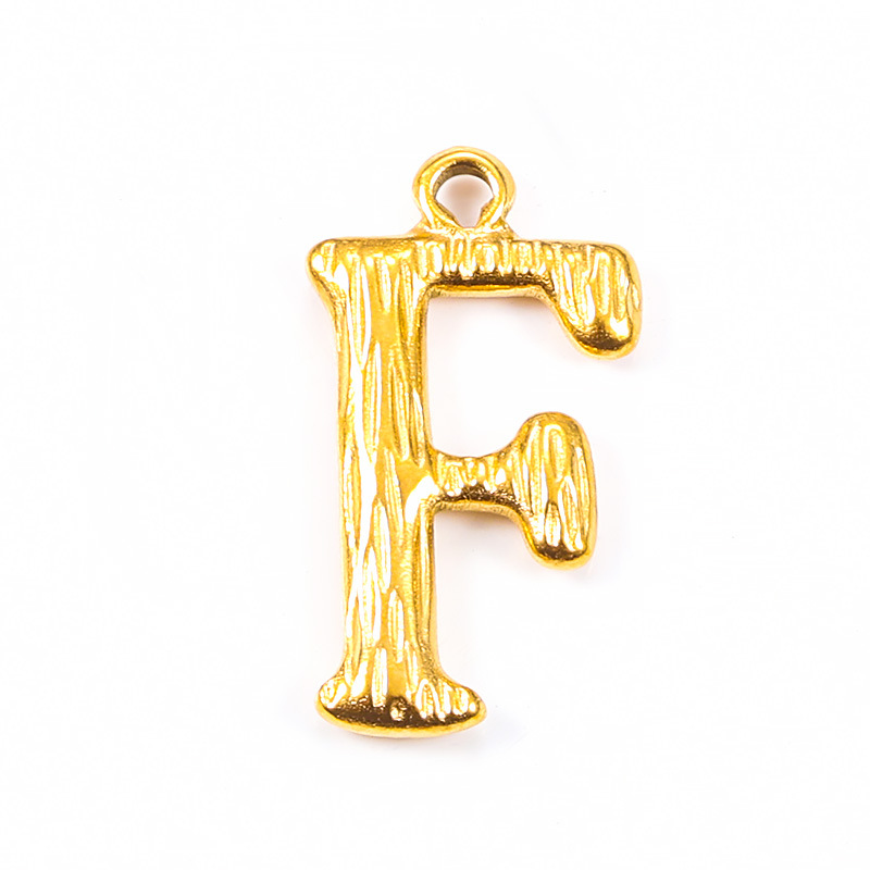 18K gold plated-F